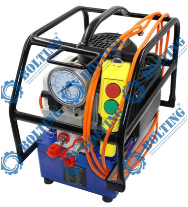 波霆二級流量、國產電磁閥電動數控全自自液壓扭力扳手泵TPE110-AI成功問世