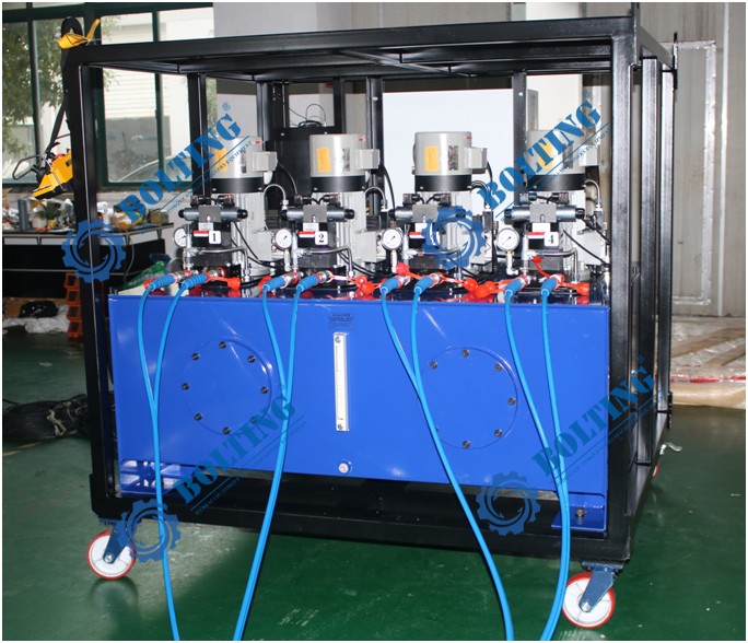 BOLTING博霆1600噸PLC控制全自動同步頂升系統（數控智能油缸同步控制系統）